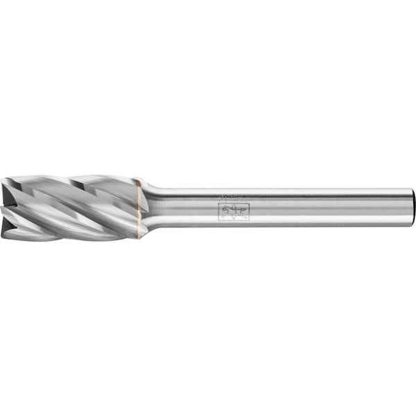 Pferd HICOAT Carbide Bur - Cylind. end cut, ALU cut - 3/8" x 3/4" x 1/4" shank - SB-3, HC-NFE Coating 24250 - main